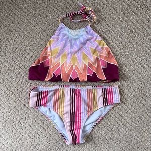 Billabong 2-piece Reversible Swim Set Size 12